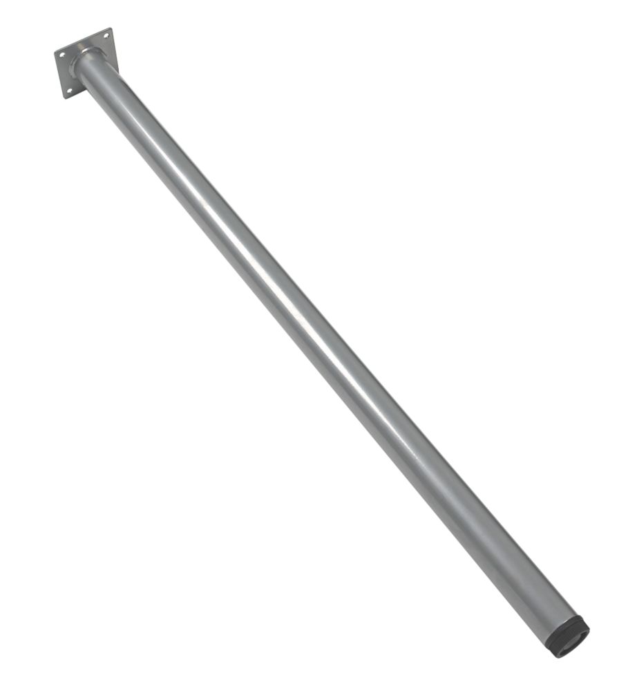 Image of Rothley Round Furniture Leg Silver 700mm 