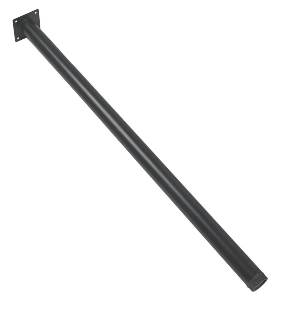Image of Rothley Round Furniture Leg Black 700mm 