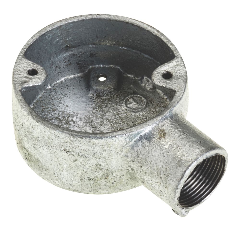 Image of Deta 1 Way 25mm Terminal Conduit Box Galvanised 