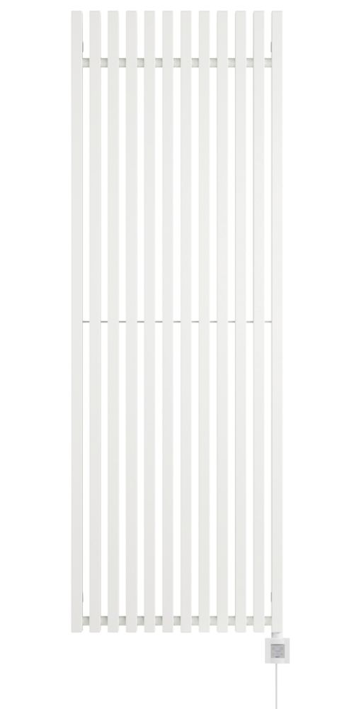 Image of Terma Triga E Wall-Mounted Oil-Filled Radiator Textured White 1000W 580mm x 1700mm 