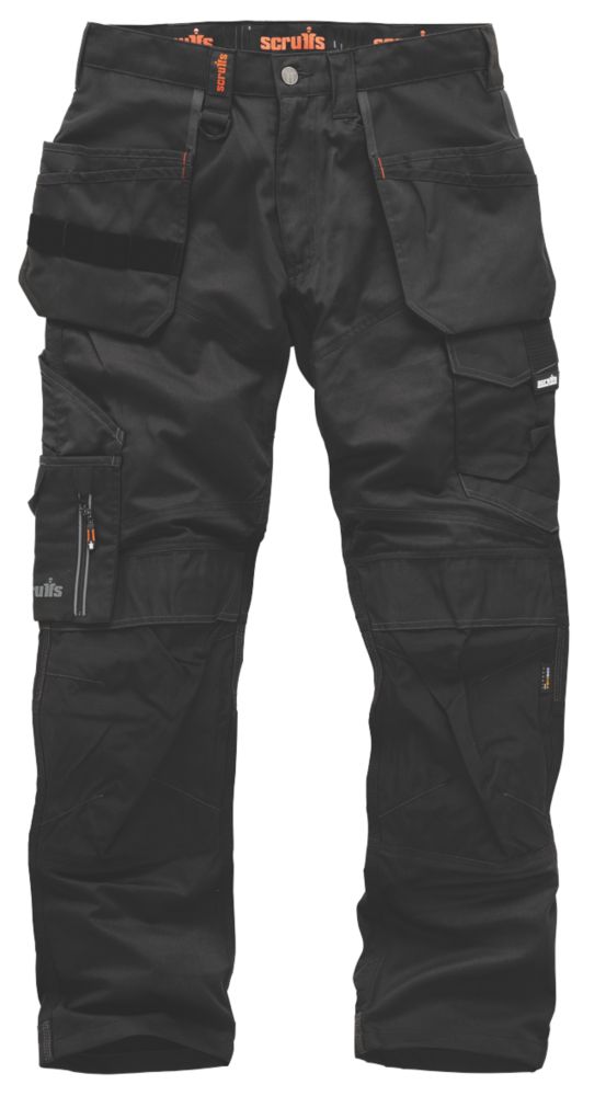 Image of Scruffs Trade Holster Work Trousers Black 34" W 29" L 