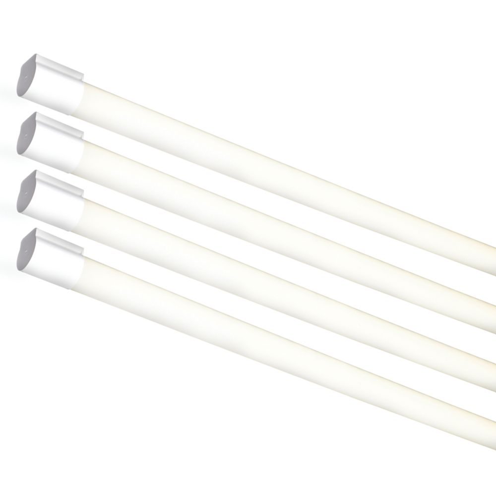 Image of 4lite Single 4' LED Non-Corrosive Batten 25W 3100lm 220-240V 4 Pack 