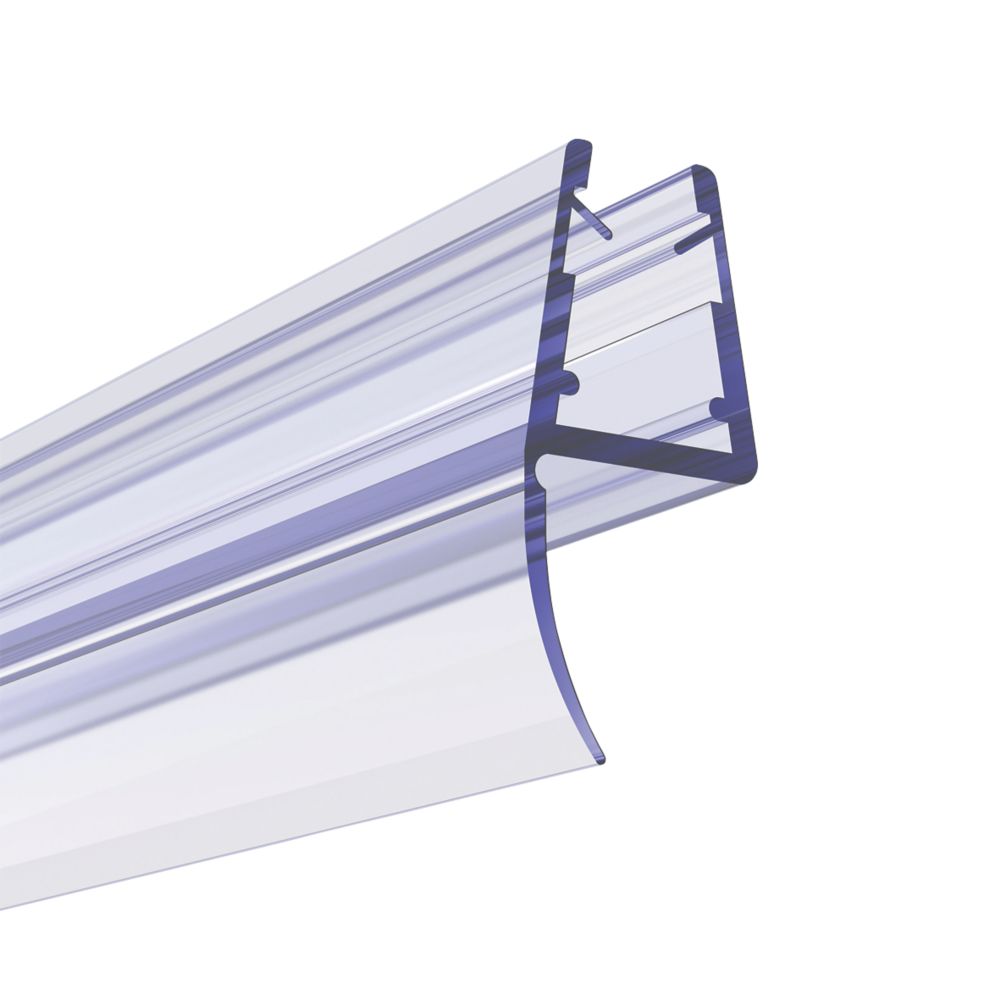 Image of Aqualux Shower Enclosure Blade Seal for Pivot Doors Clear 6mm x 2000mm 