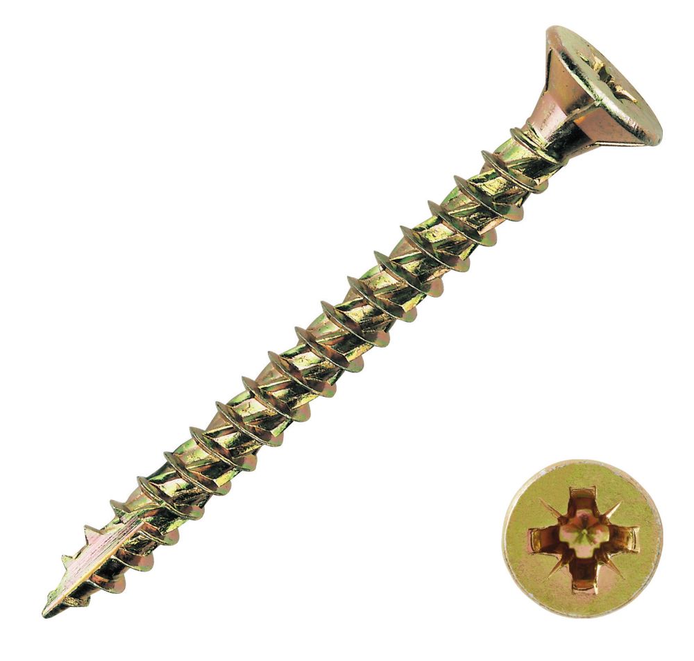 Image of TurboGold PZ Double-Countersunk Multipurpose Screws 4mm x 40mm 200 Pack 