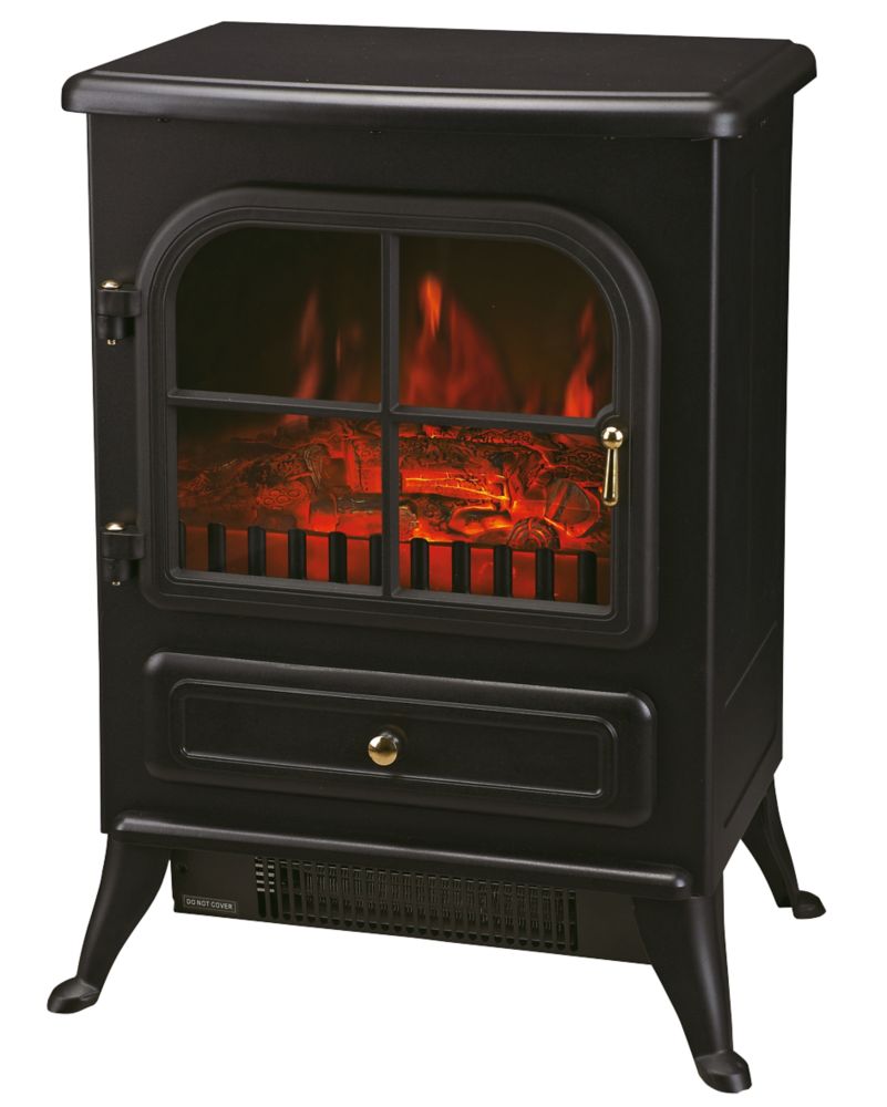 Image of Black Electric Stove Fire 415mm x 548mm 