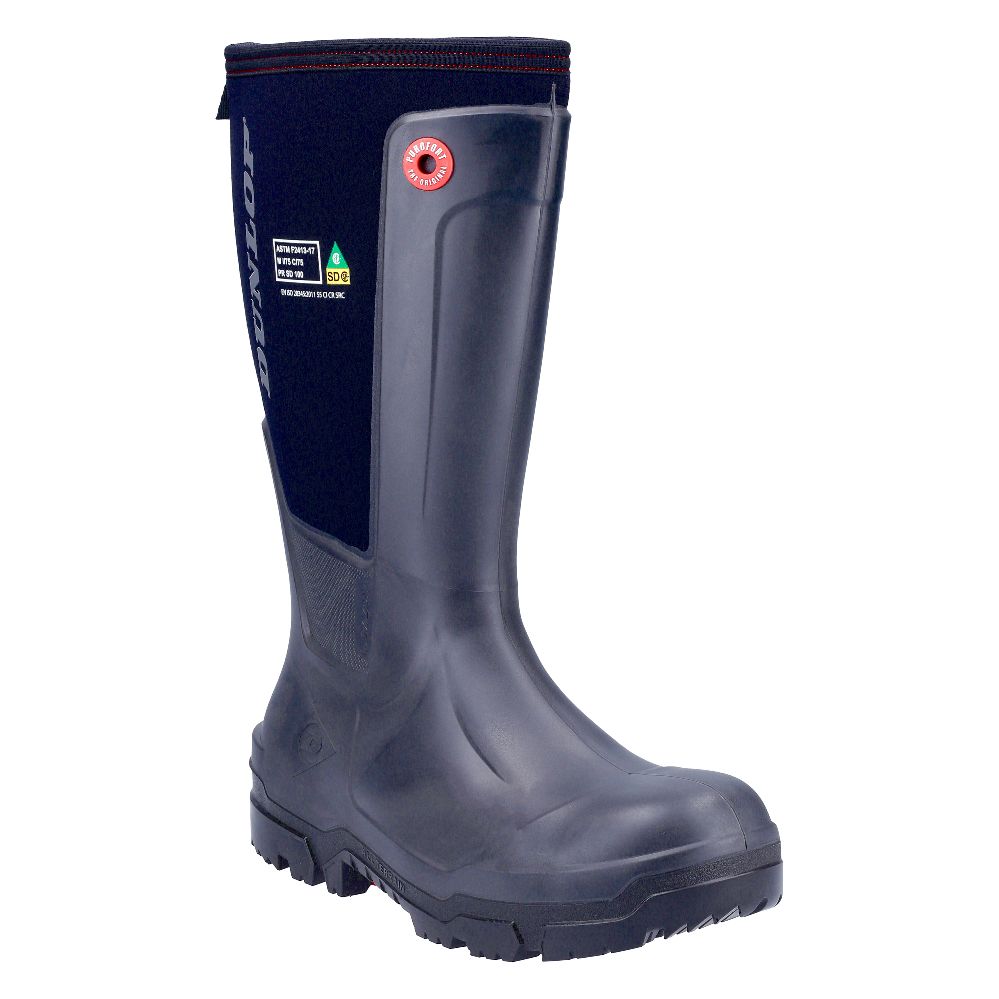 Image of Dunlop Snugboot Workpro Safety Wellies Black Size 9 