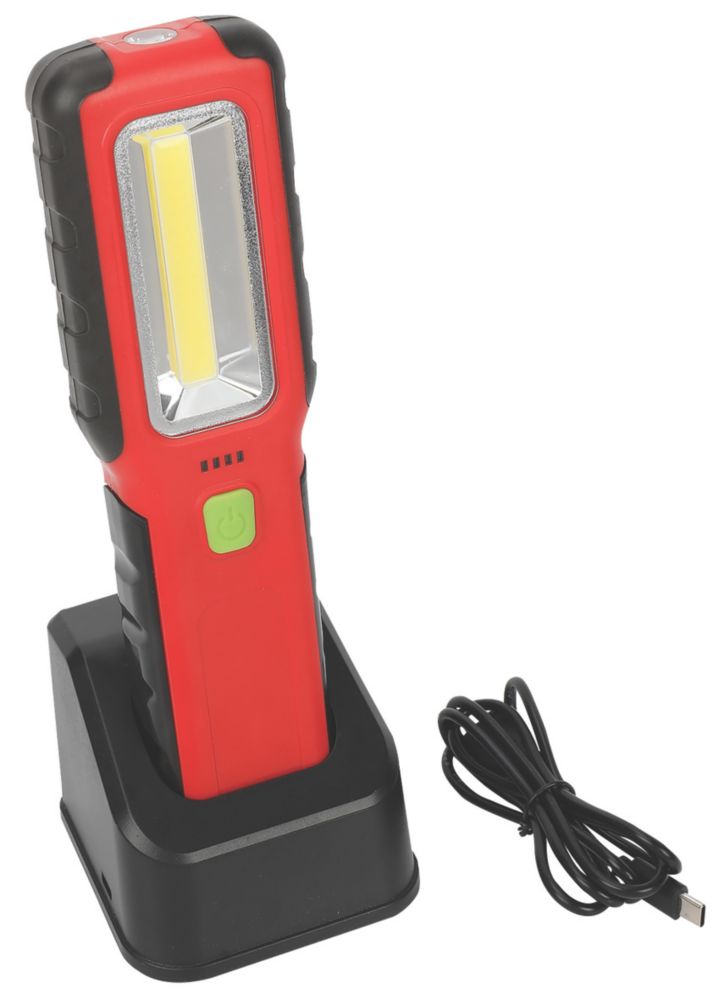 Image of LAP Rechargeable LED Inspection Light Red / Black 650lm 
