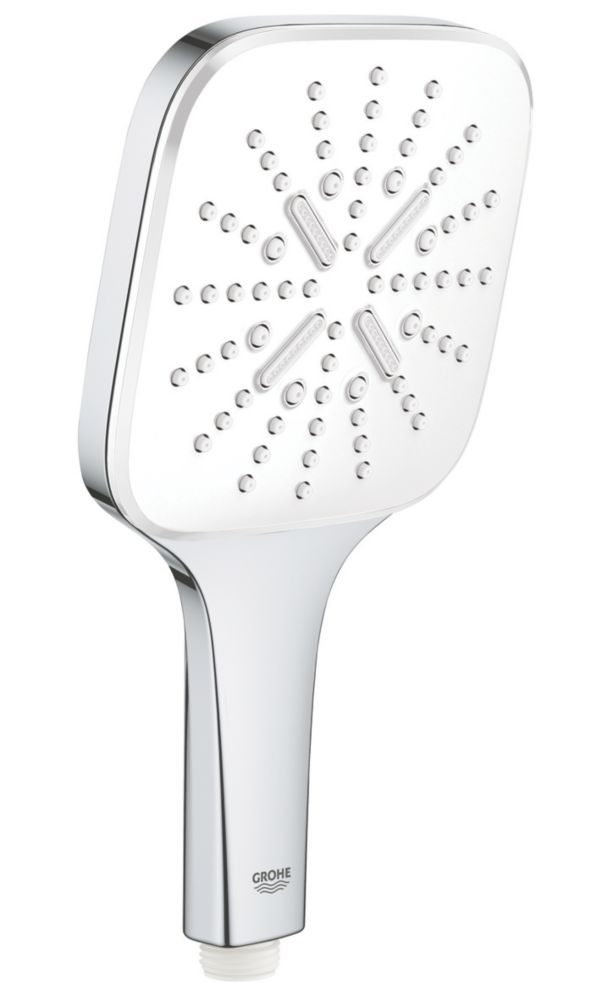 Image of Grohe Vitalio SmartActive Cube Handset Chrome/White 130mm x 177mm 
