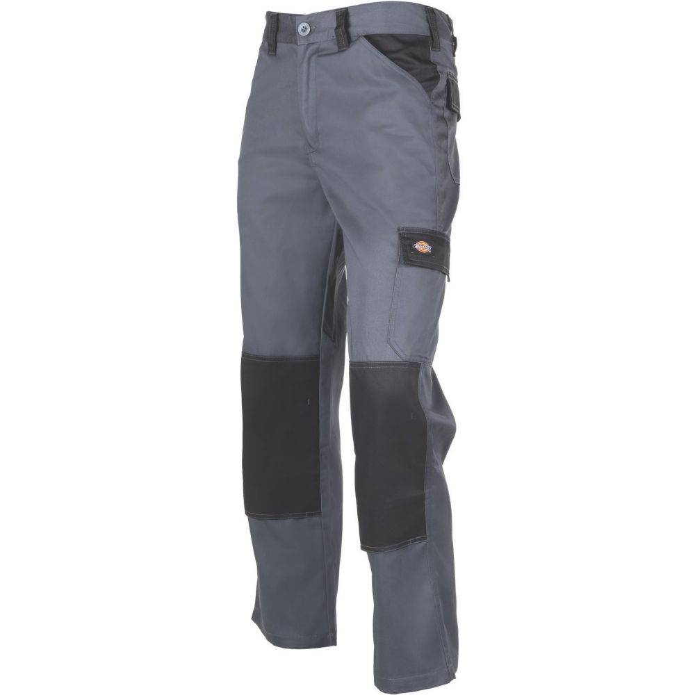 Image of Dickies Everyday Trousers Grey/Black 38" W 30" L 