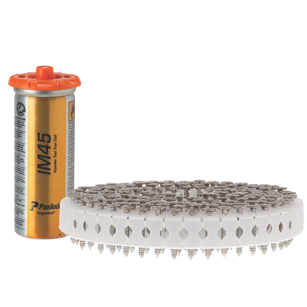 Image of Paslode Stainless Steel IM45 Coil Nails 2.8mm x 25mm 1000 Pack 