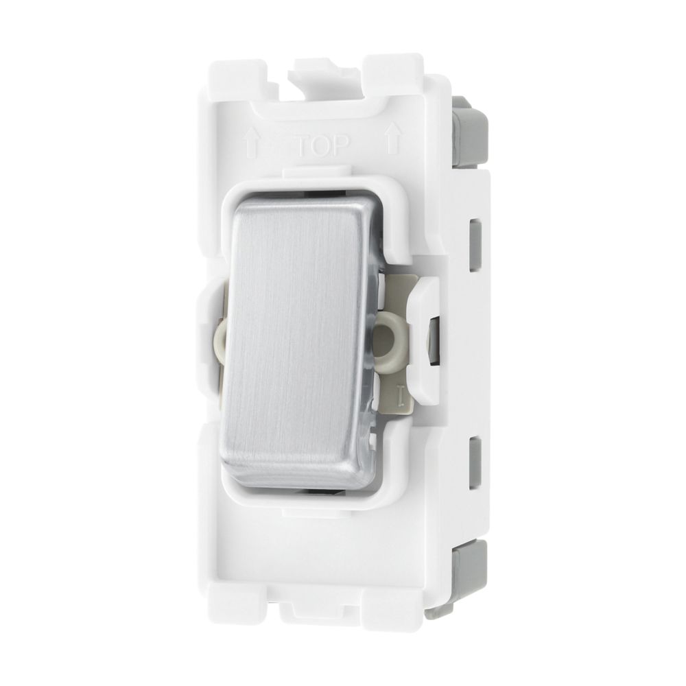 Image of British General Nexus 20A Grid SP Control Switch Brushed Steel 
