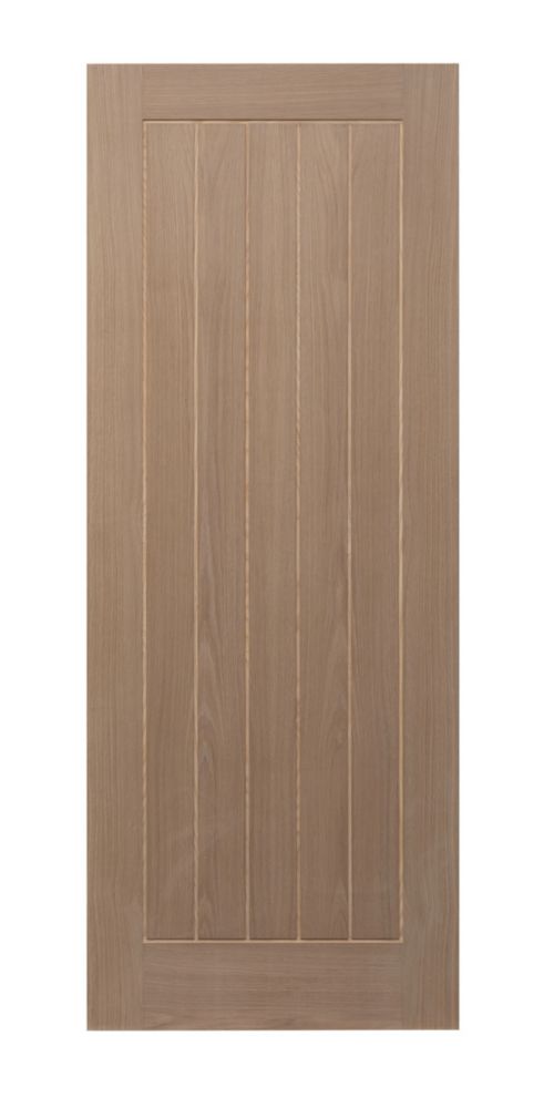 Image of Unfinished Oak Wooden Cottage Internal Fire Door 1981mm x 762mm 