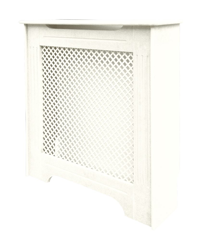 Image of Victorian Radiator Cover White 820mm x 210mm x 868mm 