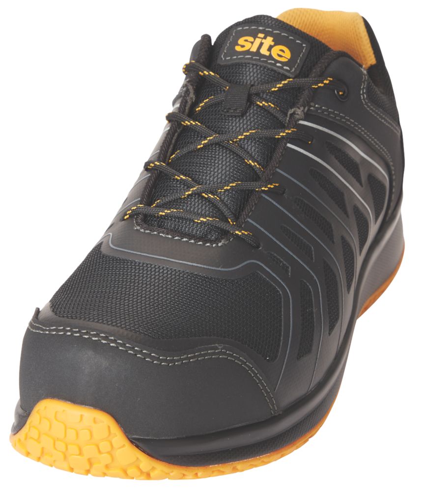 Image of Site Edenite Safety Trainers Black / Grey Size 10 