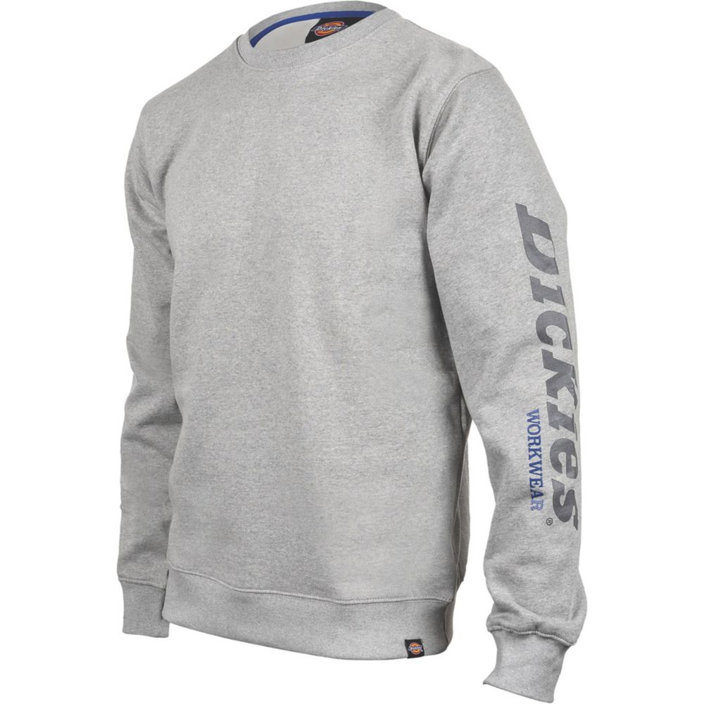 Image of Dickies Okemo Graphic Sweatshirt Grey Melange Medium 39" Chest 
