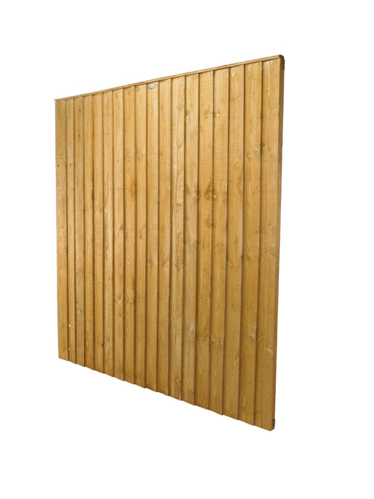 Image of Forest Feather Edge Fence Panels 6 x 6' Pack of 9 