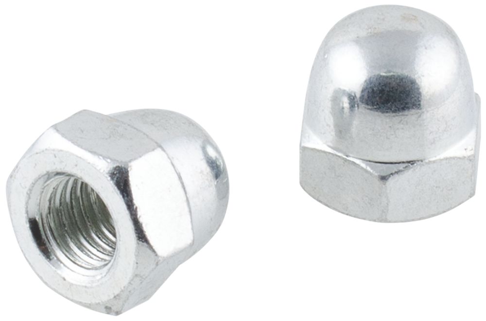 Image of Easyfix Carbon Steel Dome Nuts M10 100 Pack 