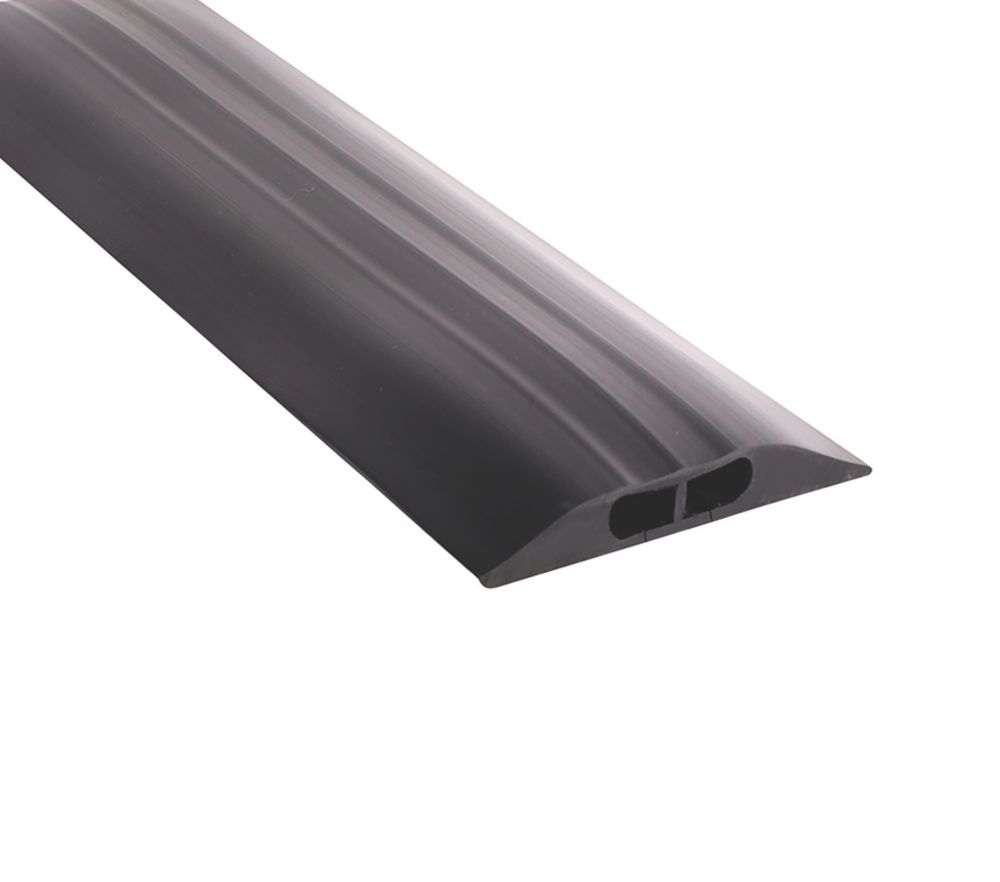 Image of COBA Europe CablePro Data Medium Duty Dual Channel Cable Cover 3m Black 