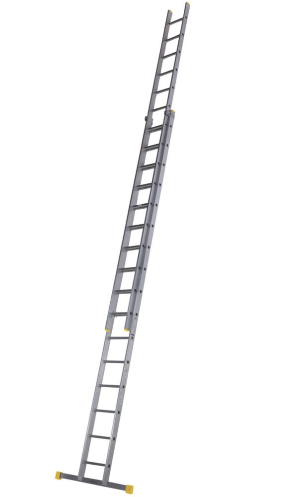 Image of Werner PRO 2-Section Aluminium Square Rung Extension Ladder 8.33m 