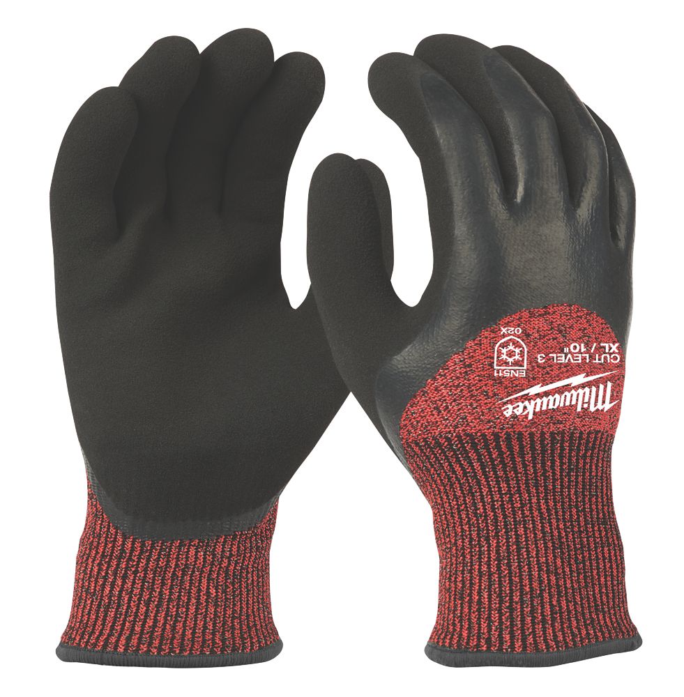 Image of Milwaukee Winter Gloves Black / Red X Large 