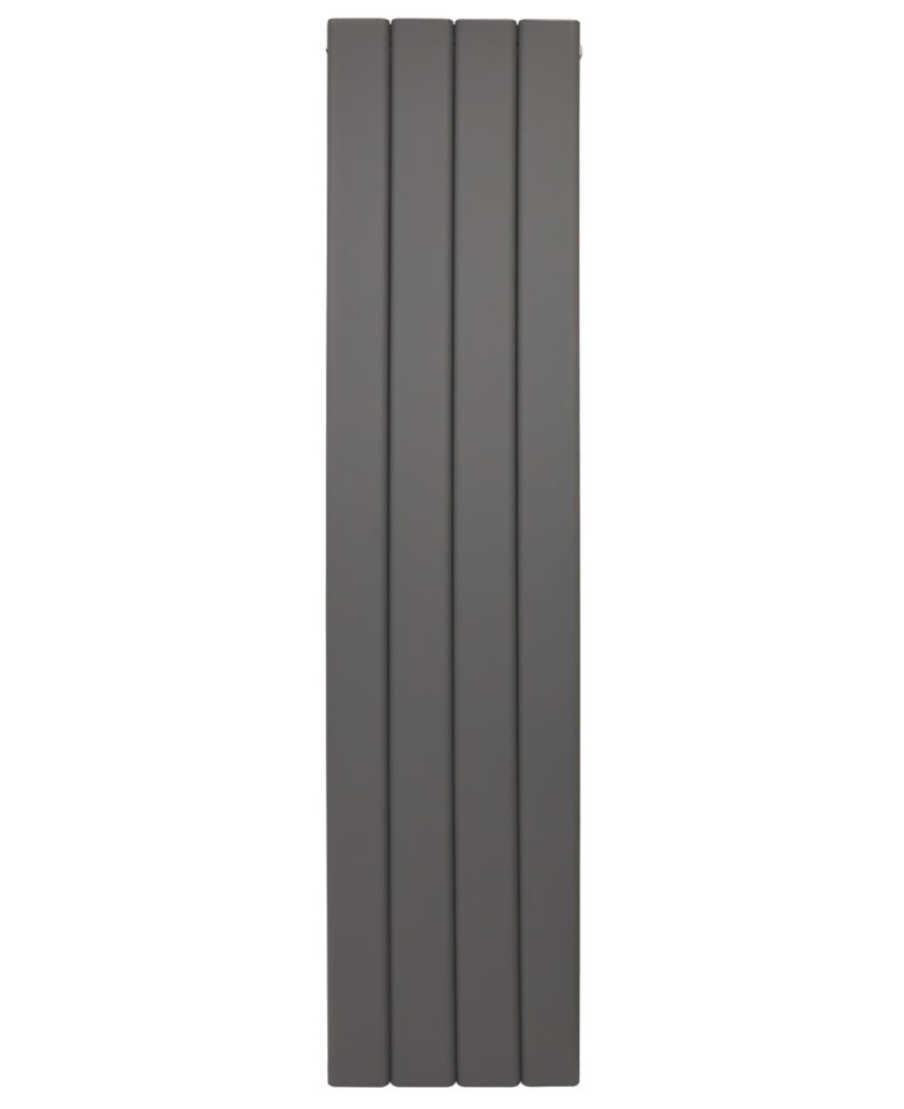 Image of Towelrads Berkshire Vertical Aluminium Designer Radiator 1800m x 407mm Anthracite 2716BTU 