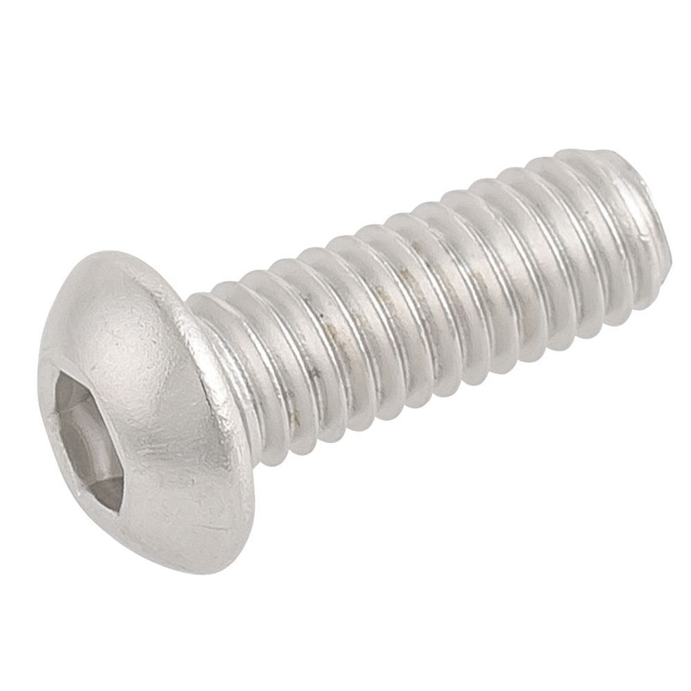 Image of Easyfix Button Head Socket Screws A2 Stainless Steel M6 x 16mm 50 Pack 