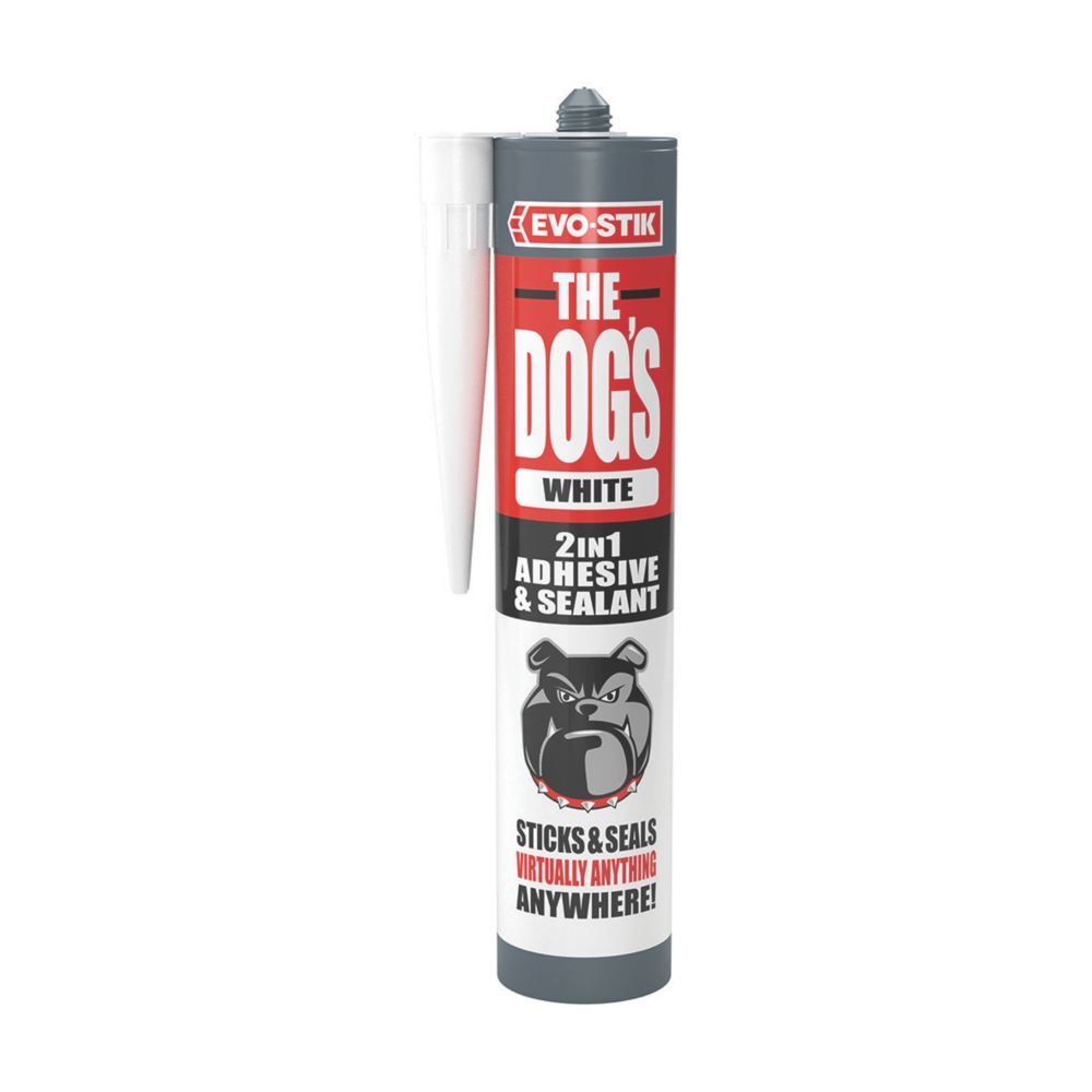Image of Evo-Stik The Dogs B*ll*cks Adhesive & Sealant White 290ml 