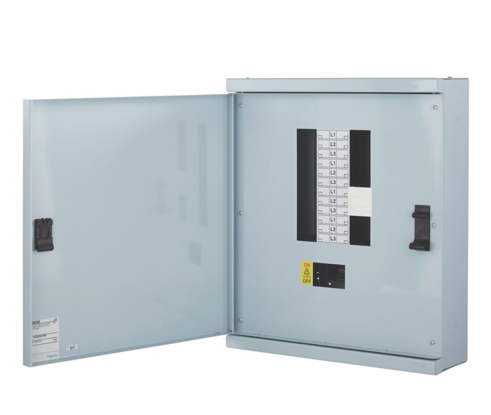 Image of Schneider Electric KQ 8-Way Non-Metered 3-Phase Type B Loadcentre Distribution Board 