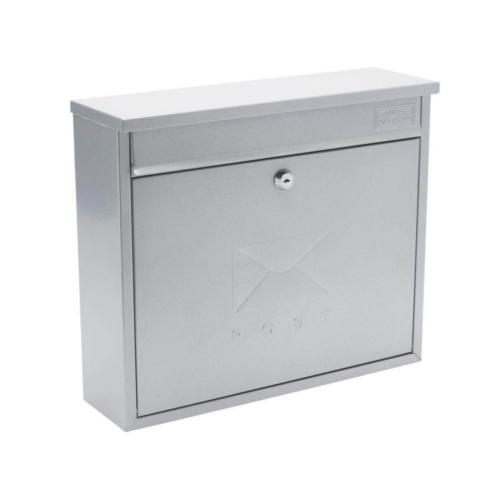 Image of Burg-Wachter Elegance Post Box Silver Powder-Coated 