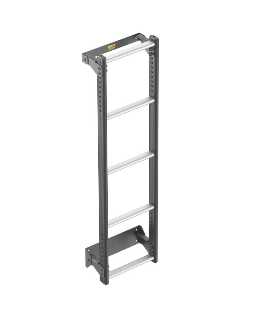 Image of Van Guard Vauxhall Vivaro 2014 - 2019 5-Treads ULTI Ladder Rear Door Ladder for H1 1260mm 