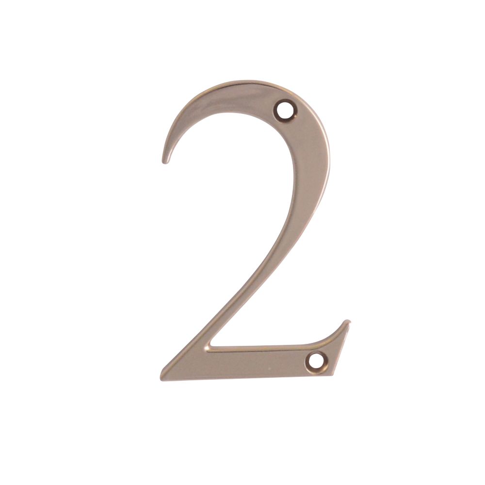 Image of Fab & Fix Door Numeral 2 Gold 80mm 