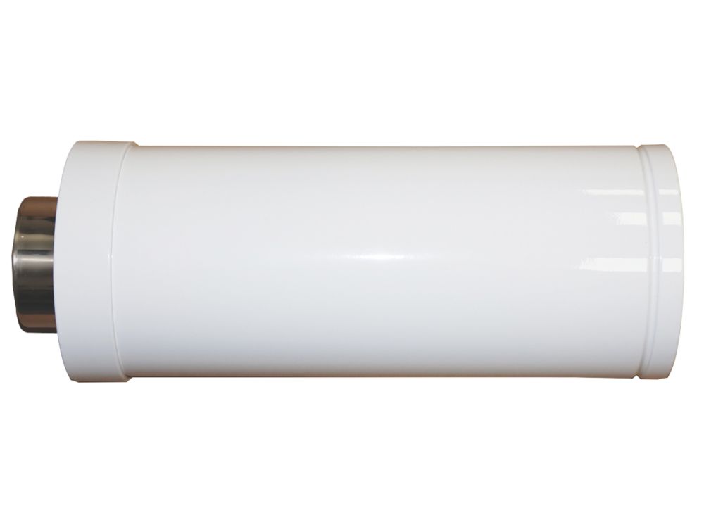 Image of Grant White Balanced Vertical Flue Extension 180mm x 450mm 