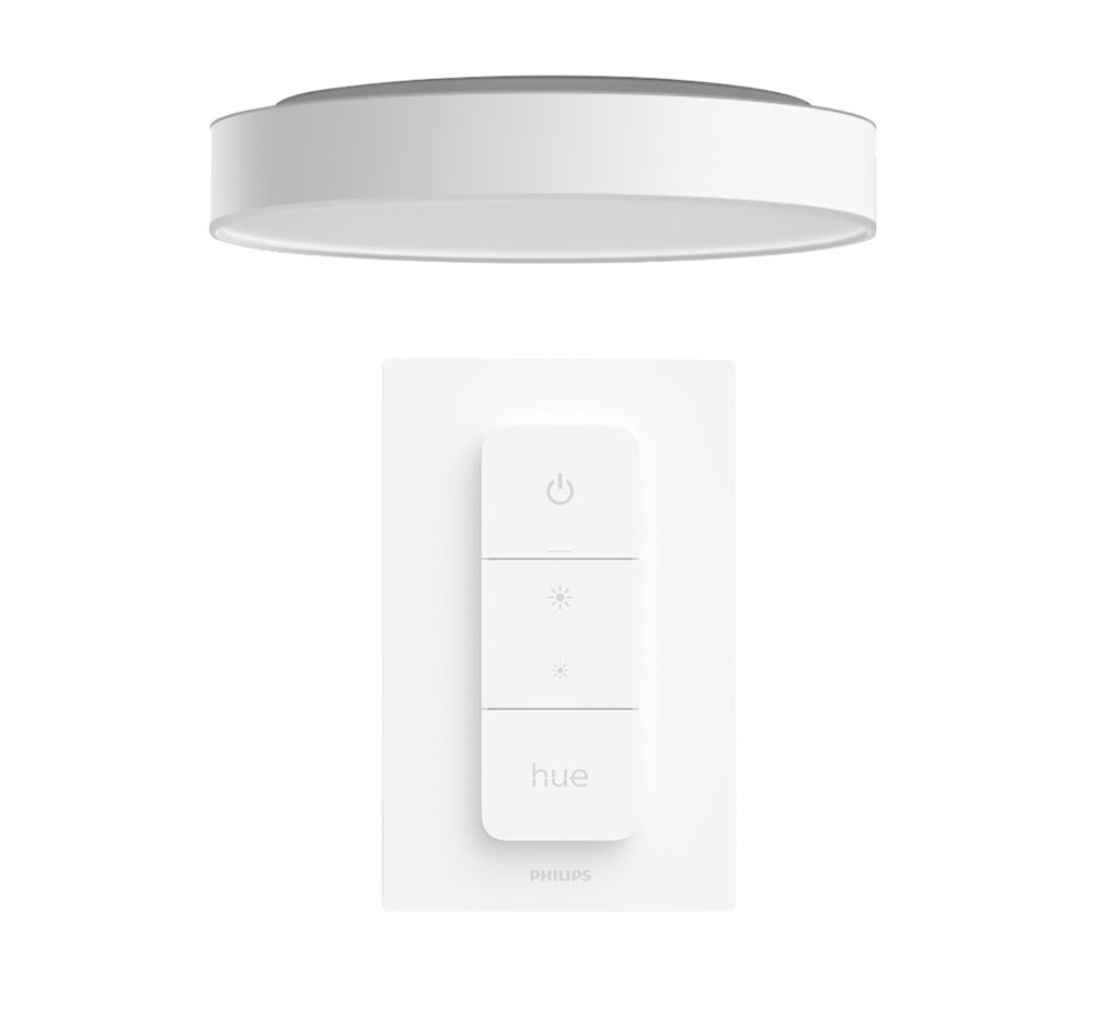 Image of Philips Hue Ambiance Devere LED Medium Ceiling Light White 19.2W 2450lm 