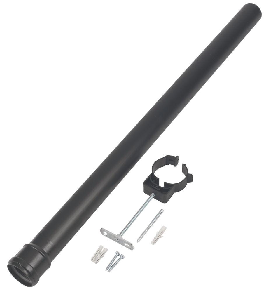 Image of Ideal Heating Flue Extension Kit 1m 1m Black 