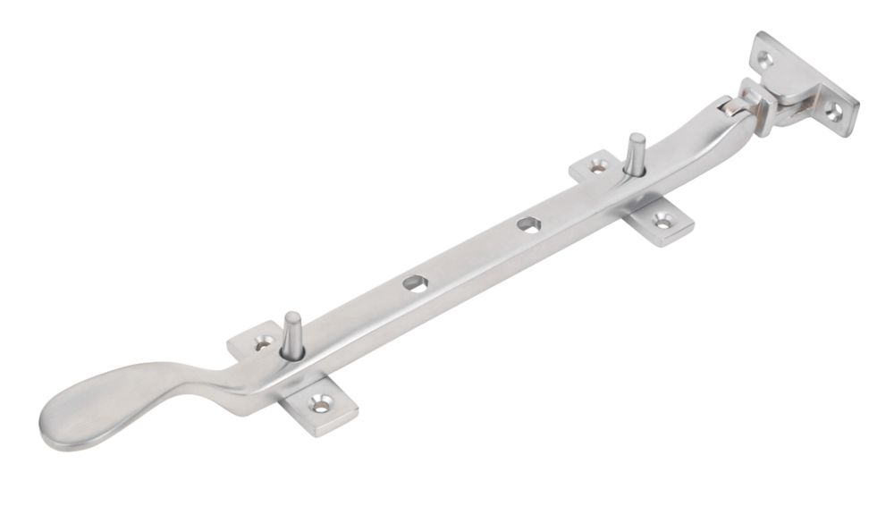 Image of Smith & Locke Victorian Casement Stay Satin Chrome 250mm 