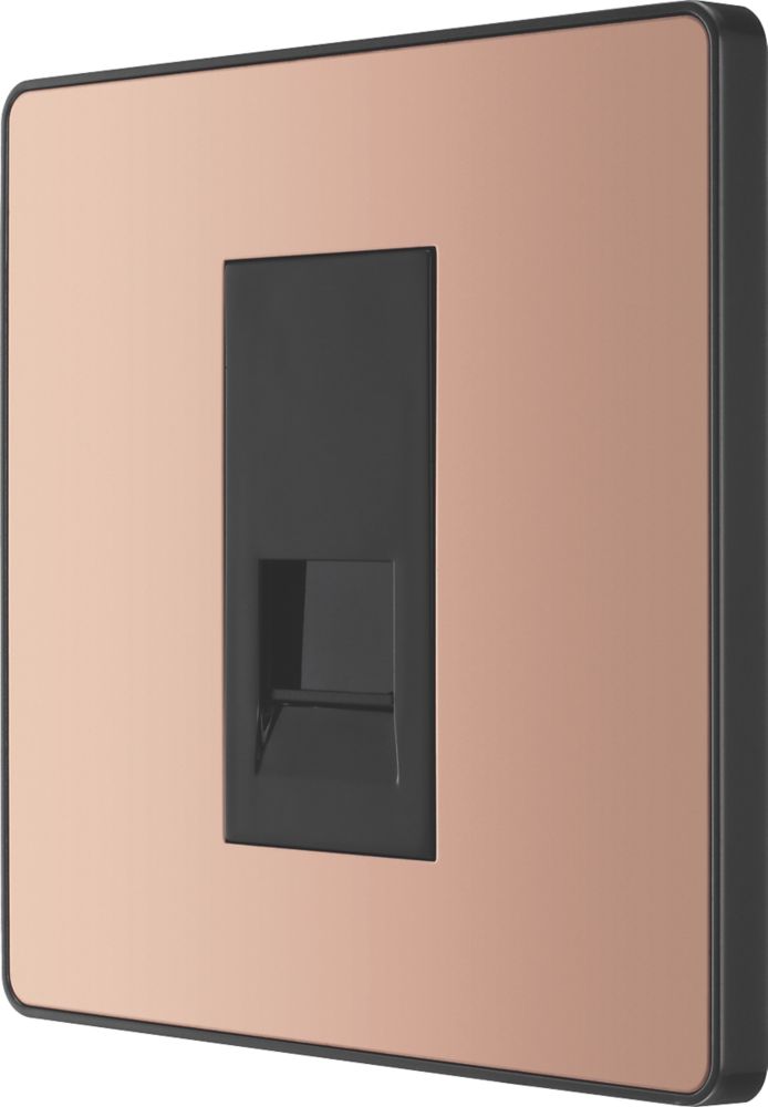 Image of British General Evolve Master Telephone Socket Copper with Black Inserts 