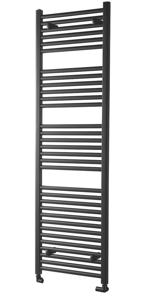 Image of Towelrads Pisa Premium Towel Radiator 1800mm x 600mm Black 3484BTU 
