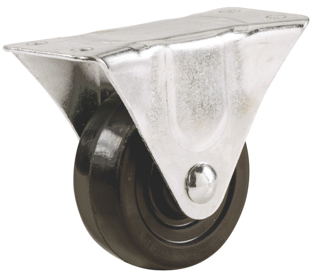 Image of Select Heavy Duty Fixed Rubber Castor 64mm 