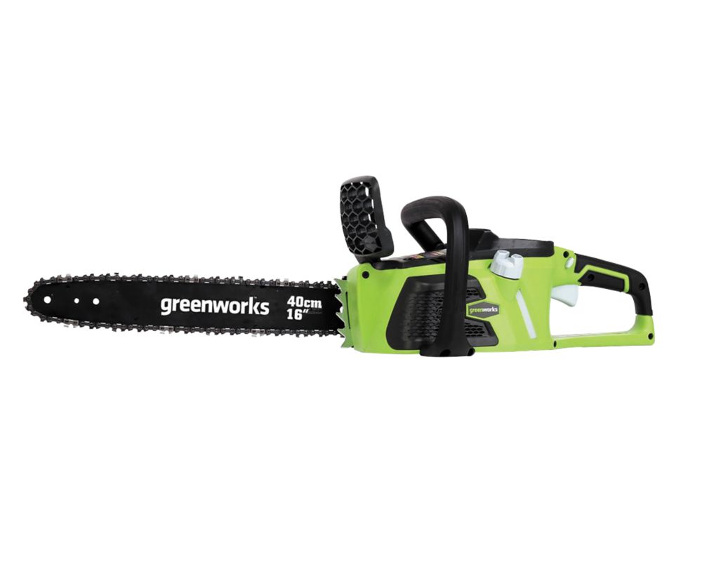 Image of Greenworks GWGD40CS40 40V Li-Ion Brushless Cordless 40cm Chainsaw - Bare 
