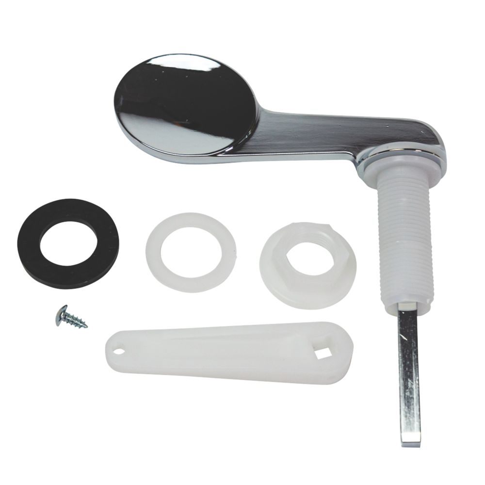 Image of Fluidmaster 650X-015-P30 Dual-Flush Easy-Flush Paddle Lever Chrome 