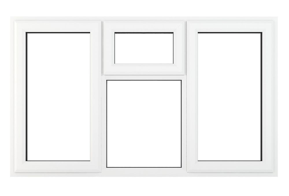 Image of Crystal Left & Right-Hand Opening Clear Triple-Glazed Casement White uPVC Window 1770mm x 1190mm 