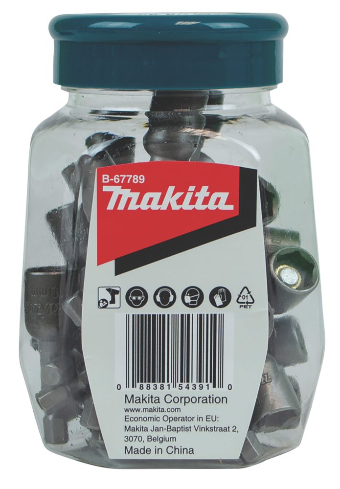 Image of Makita E-Form Magnetic Nutsetters 10mm x 50mm 30 Pack 