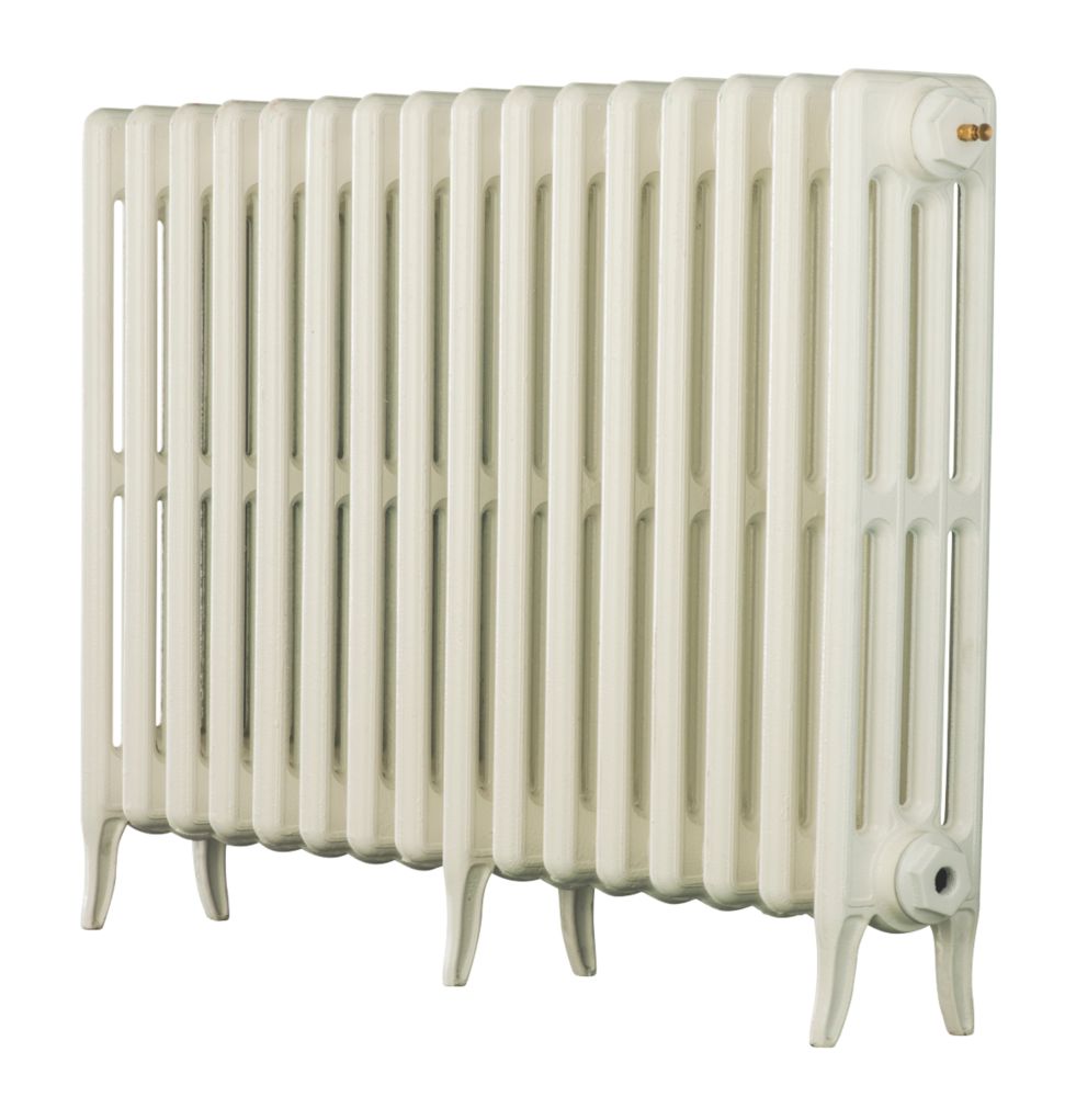 Image of Arroll Neo-Classic 4-Column Cast Iron Radiator 660mm x 994mm White 4258BTU 