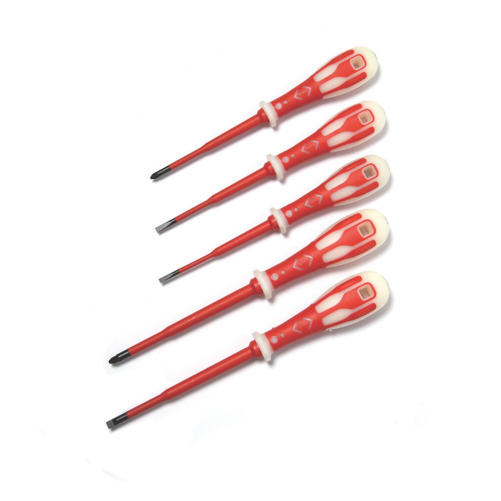 Image of C.K Dextro Glo Slim Mixed VDE Screwdriver Set 5 Pieces 
