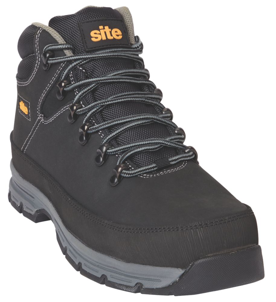 Image of Site Bronzite Safety Boots Black Size 7 