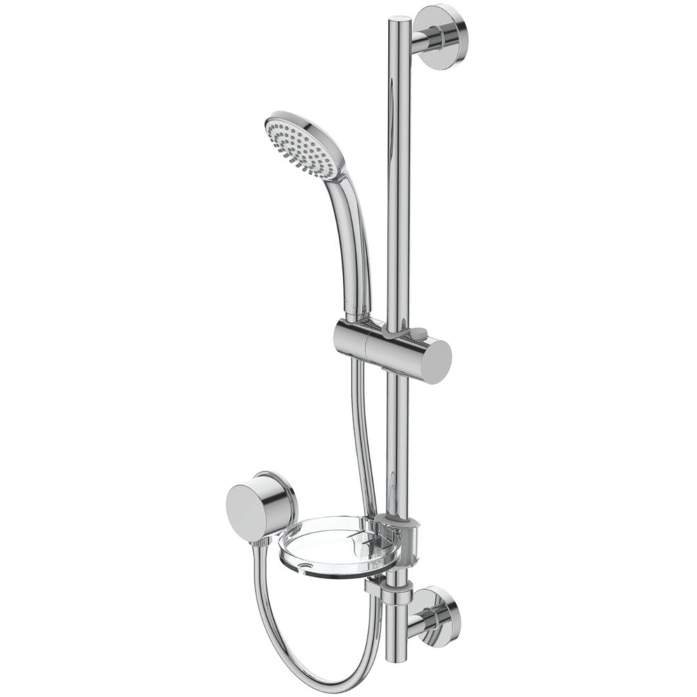 Image of Ideal Standard Idealrain Single Function Shower Kit Contemporary Design Chrome 