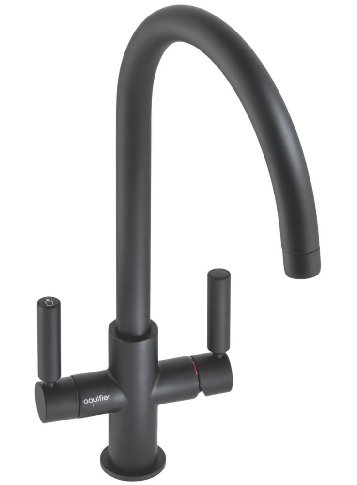 Image of Abode Globe Aquifier 3-Way Deck-Mounted Filter Tap Matt Black 