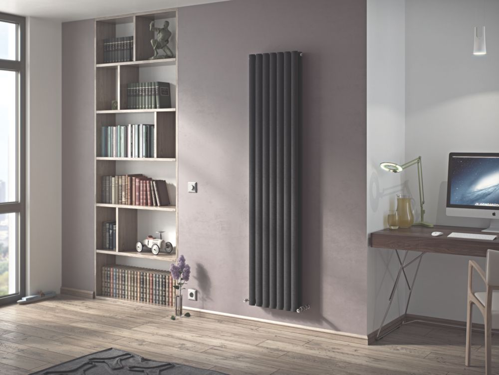 Image of Ximax Fortuna Designer Radiator 1800mm x 410mm Anthracite 4147BTU 