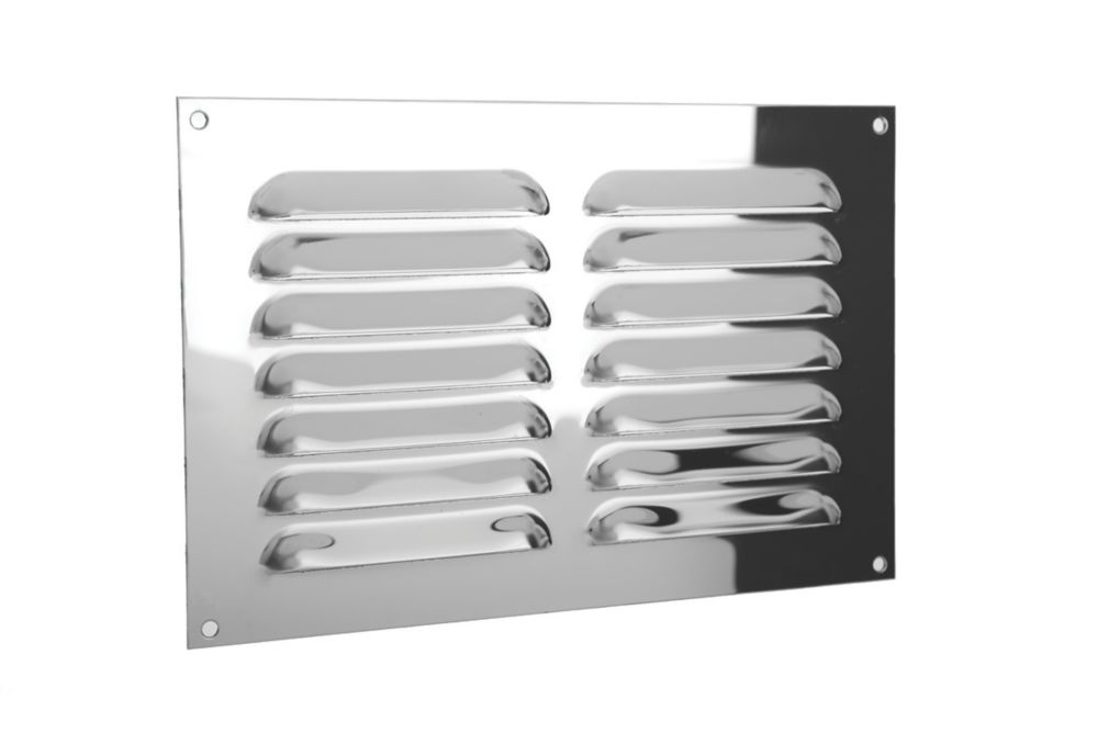 Image of Xpelair Gas Louvre Vent Stainless Steel 189mm x 126mm 