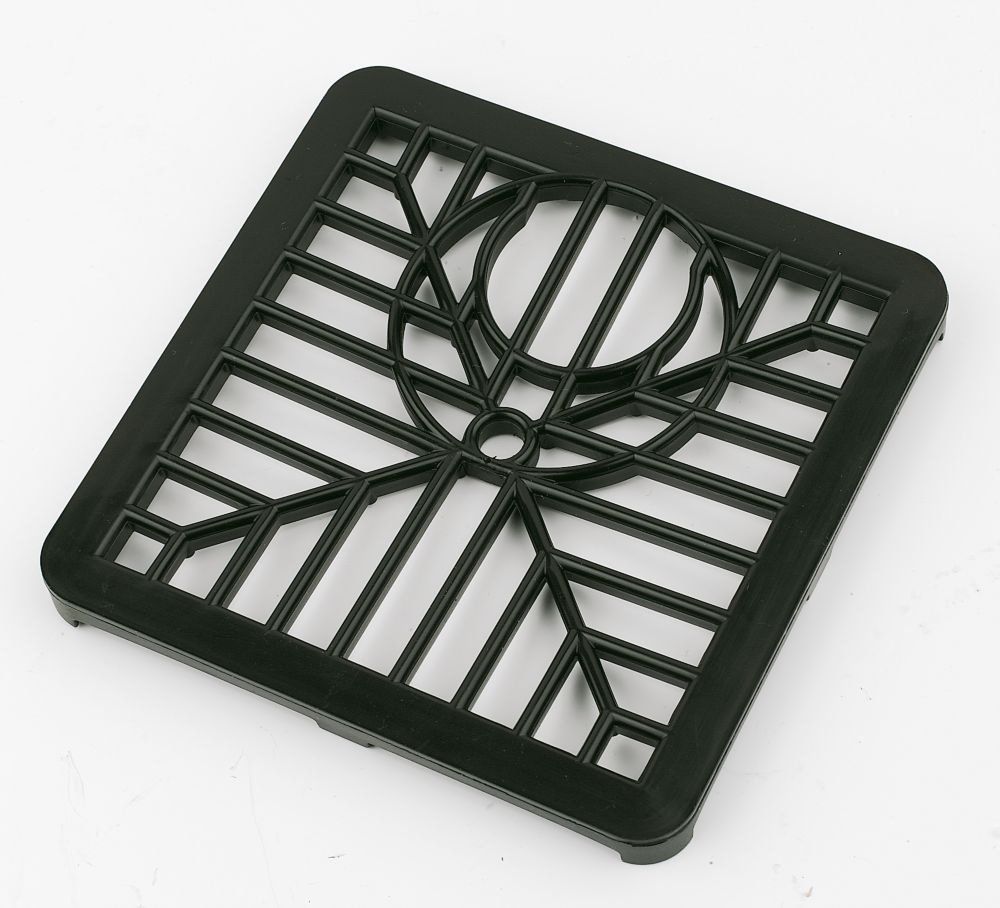 Image of FloPlast Gulley Grid Black 150mm x 150mm 
